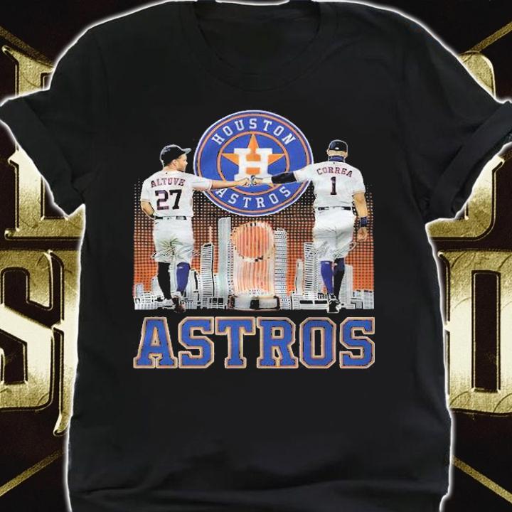 Houston Astros Altuve and Correa signatures shirt shirt