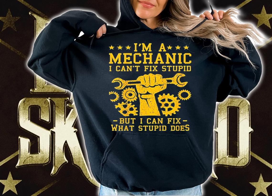 I'm A Mechanic But I Cant Fix Stupid T-Shirt hoodie