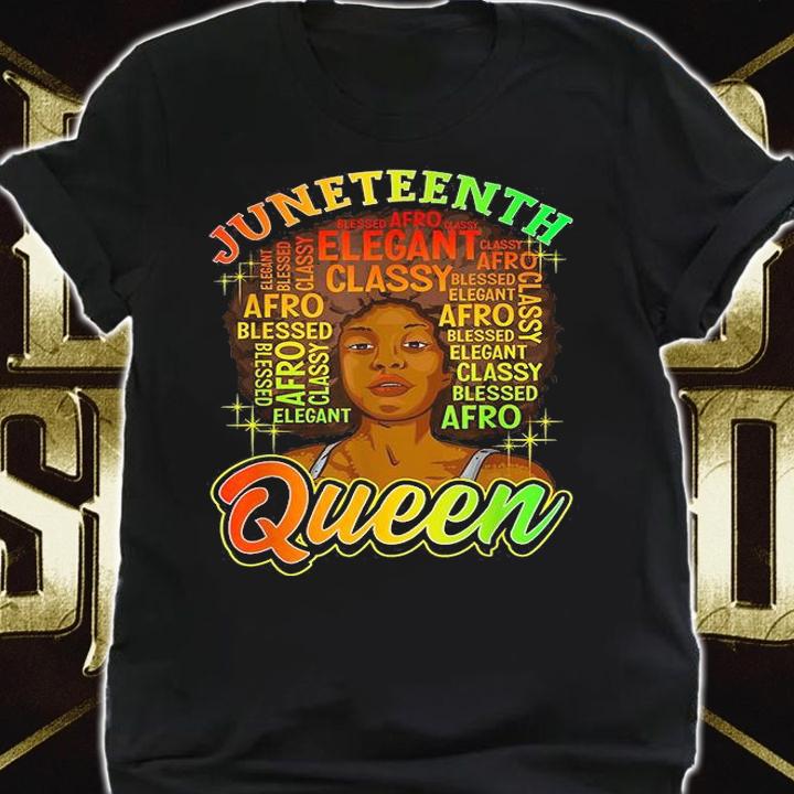 Juneteenth Shirt Women Juneteenth Shirts Natural Afro Queen T-Shirt shirt