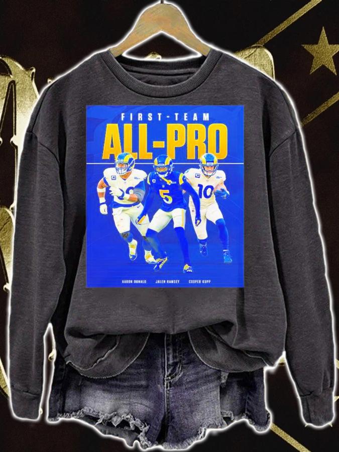 Los Angeles Rams First Team All-pro Aaron Donald Jalen Ramsey Cooper Kupp Shirt sweatshirt