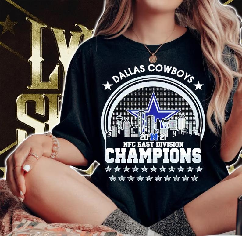 NFC East Division Champions 2021 Dallas Cowboys Shirt woman shirt
