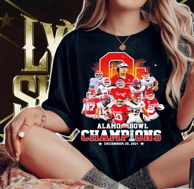 Oklahoma Sooners Alamo Bowl Champions December 29 2021 Shirt