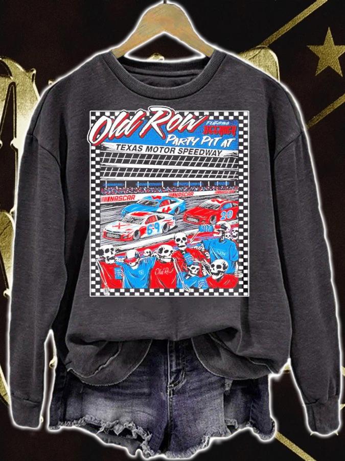 Old Row Party Pit At Texas Motor Speedway Shirt sweatshirt