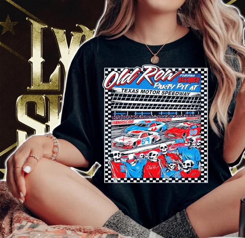 Old Row Party Pit At Texas Motor Speedway Shirt woman shirt