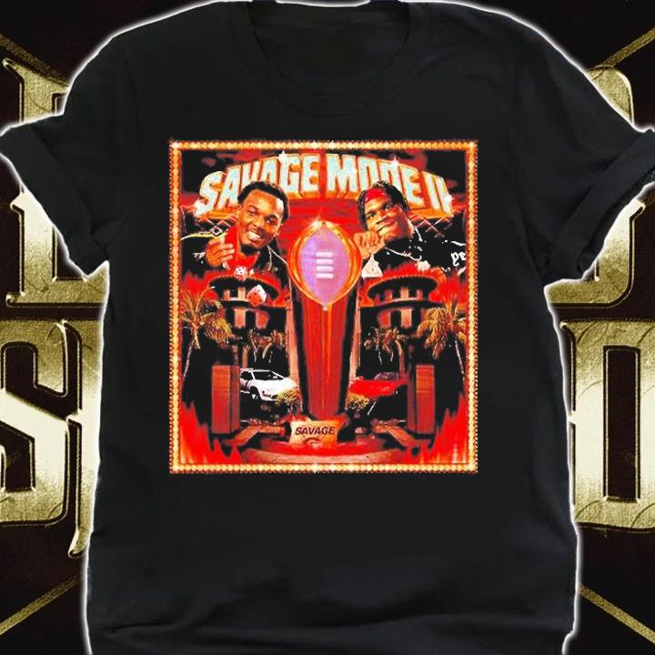Savage Mode 2 Georgia Bulldogs 2021 National Champions T-Shirt shirt