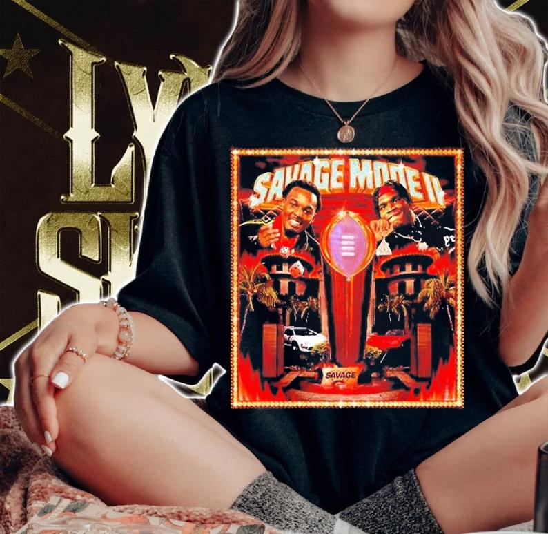 Savage Mode 2 Georgia Bulldogs 2021 National Champions T-Shirt woman shirt