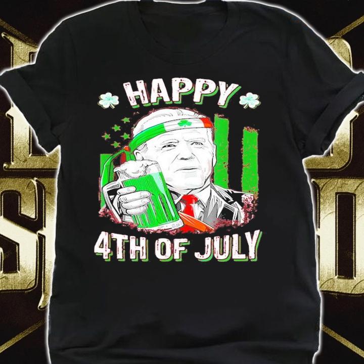 St Patrick's Day Joe Biden Happy 4th Of July America Flag Shirt shirt