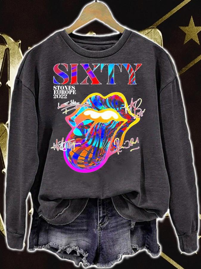 The Rolling Stones Sixty Europe 2022 Signatures T-Shirt sweatshirt