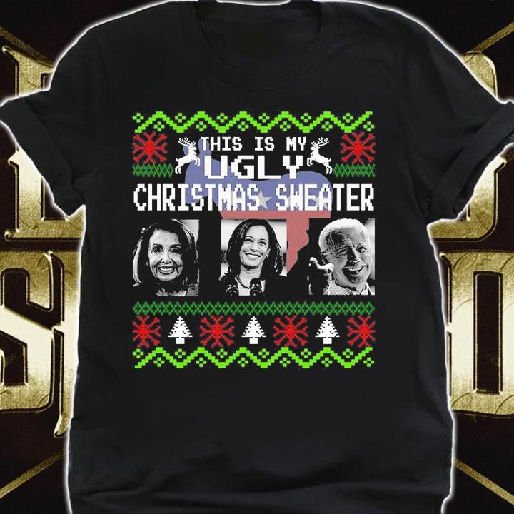 This Is My Ugly Christmas Sweater Anti Biden Kamala T-Shirt