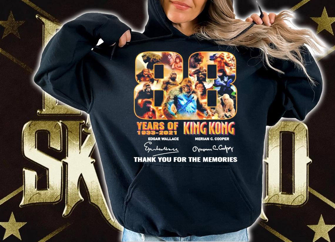 88 years of 1933-2021 King Kong signature shirt hoodie
