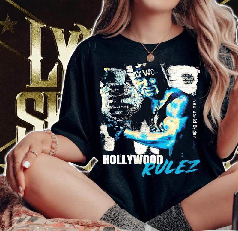 Hulk Hogan Hollywood Rulez Retro shirt woman shirt