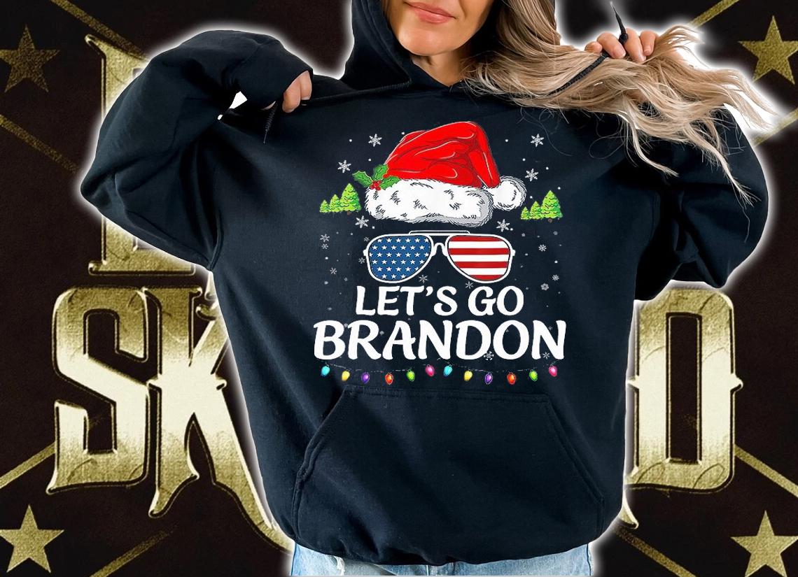 Let's Go Branson Brandon Conservative Anti Liberal Santa Hat Christmas T-Shirt