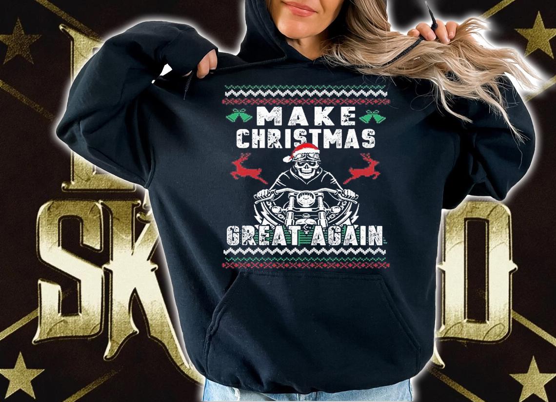 Make Christmas Great Again Funny Pro Trump Funny T-Shirt hoodie
