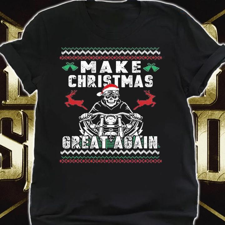 Make Christmas Great Again Funny Pro Trump Funny T-Shirt shirt
