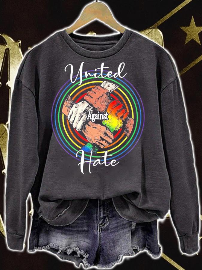 Men's United Against Hate shirt sweatshirt