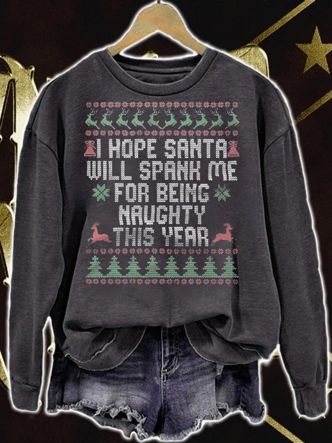 Official i Hope Santa Will Spank Me For Being Naughty This Year T-Shirt