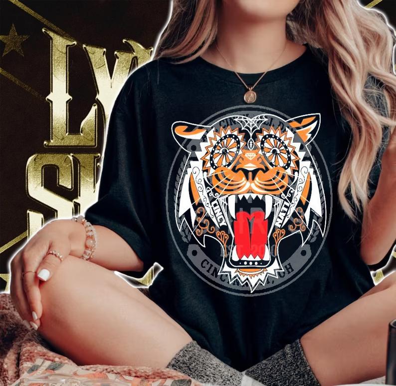 Tiger Sugar Skull t-shirt woman shirt