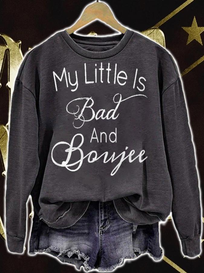 My Little Is Bad And Boujee Sorority Family Reveal T-shirt