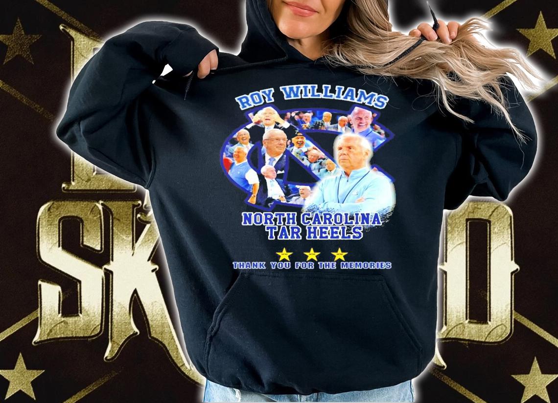 Roy Williams North Carolina Tar Heels Thank You For The Memories Shirt