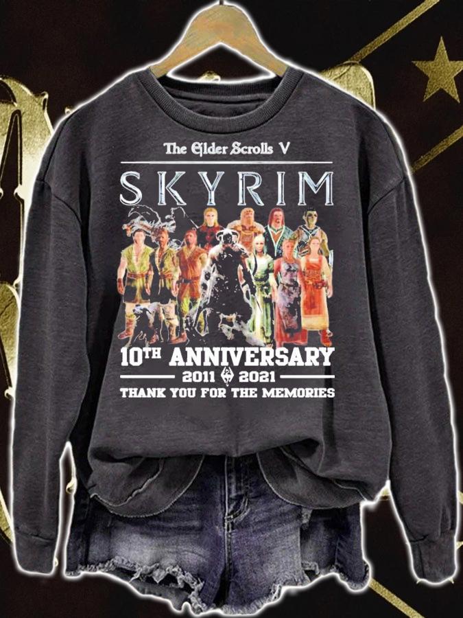 The Elder Scrolls V Skyrim 10th anniversary 2011-2021 shirt
