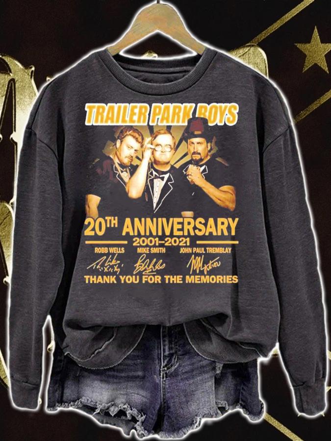 Trailer Park Boys 20th Anniversary 2001-2021 Signatures Thank You For The Memories shirt t-shirt sweatshirt