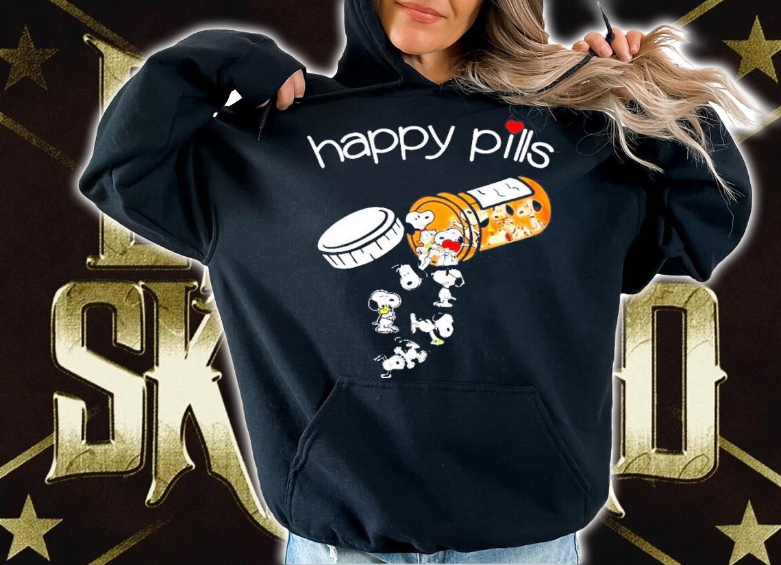 Vaccine happy pills Snoopy t-shirt