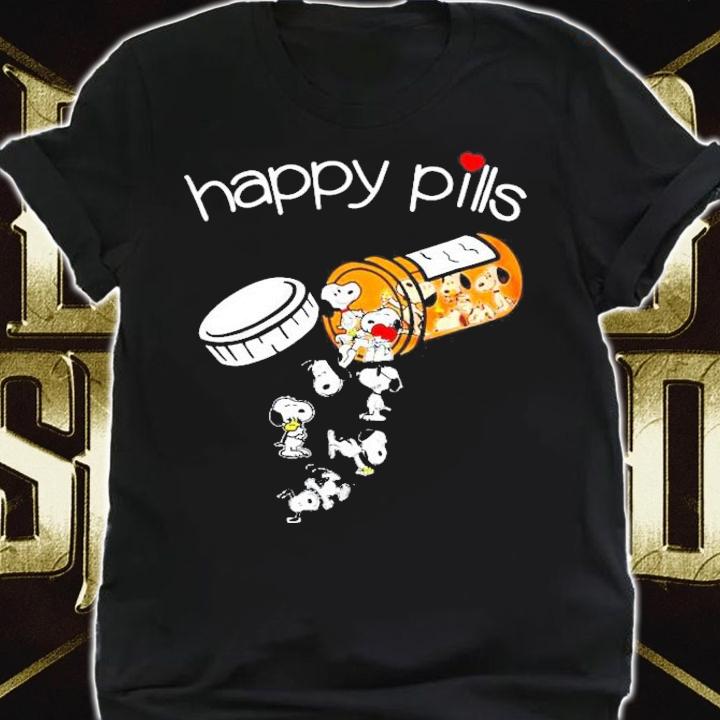Vaccine happy pills Snoopy t-shirt