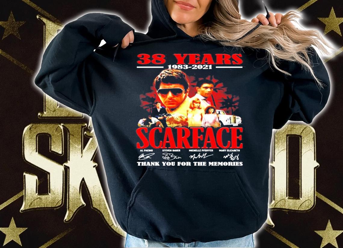 38 years 1983-2021 Scarface signature t-shirt
