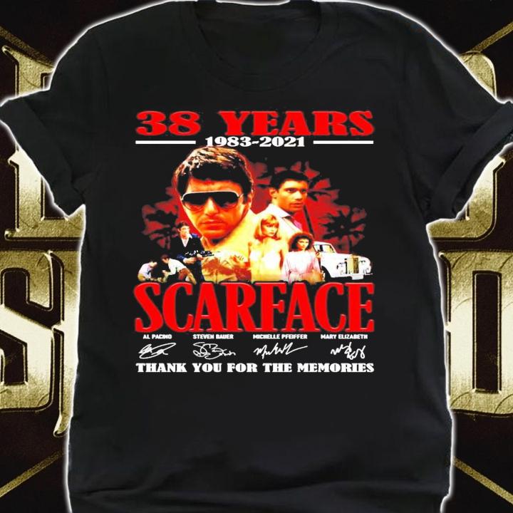 38 years 1983-2021 Scarface signature t-shirt