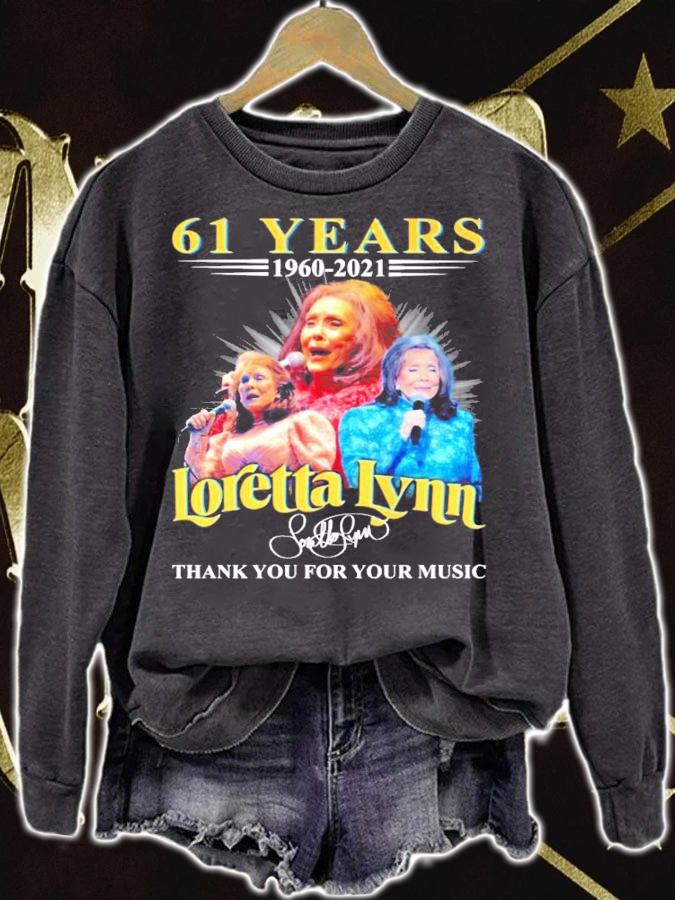 61 years 1960-2021 Loretta Lynn signature shirt