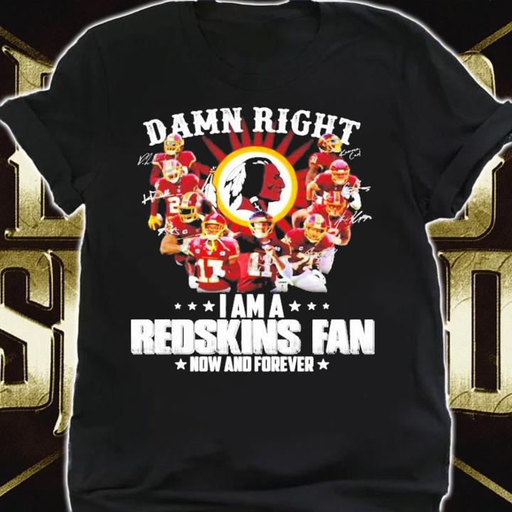 Blackhawks Primary damn right I am a Redskins fan now and forever shirt shirt