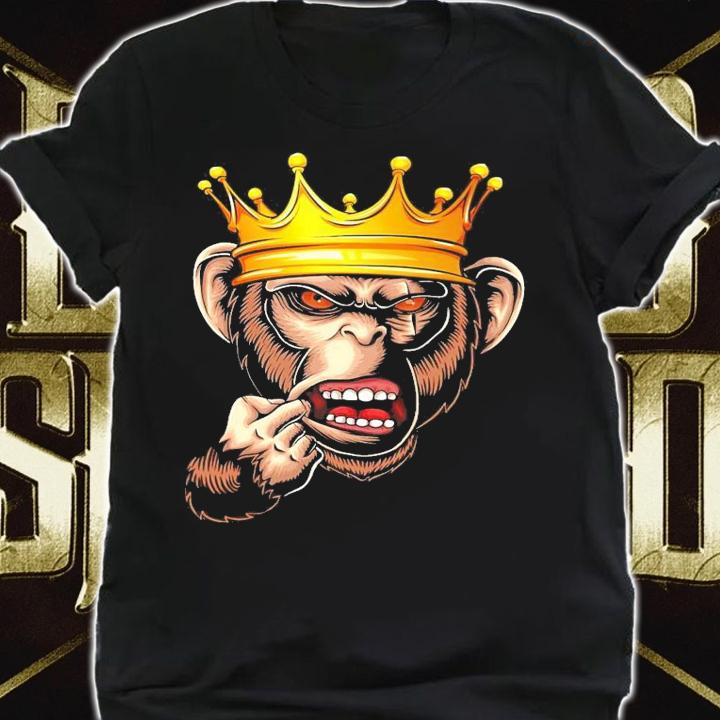 Gorilla King Crown Funny Ape Gang Wildlife shirt shirt