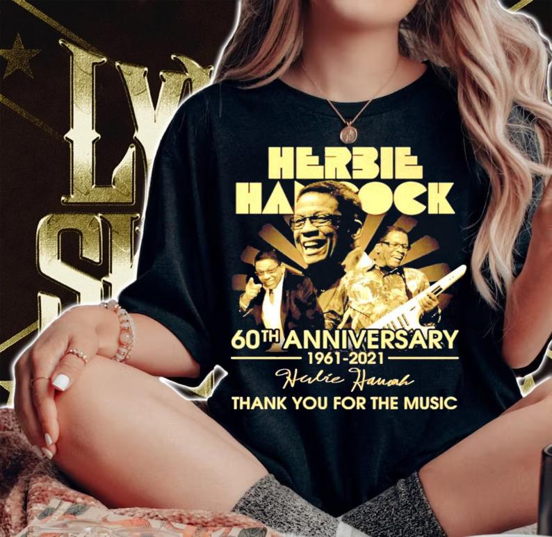 Herbie Hancock 60th anniversary 1961-2021 signature shirt