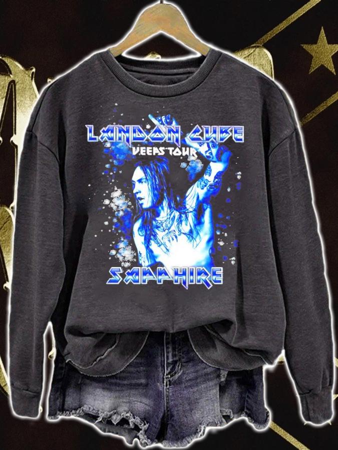 Landon Cube Keeps Tour Sapphire shirt