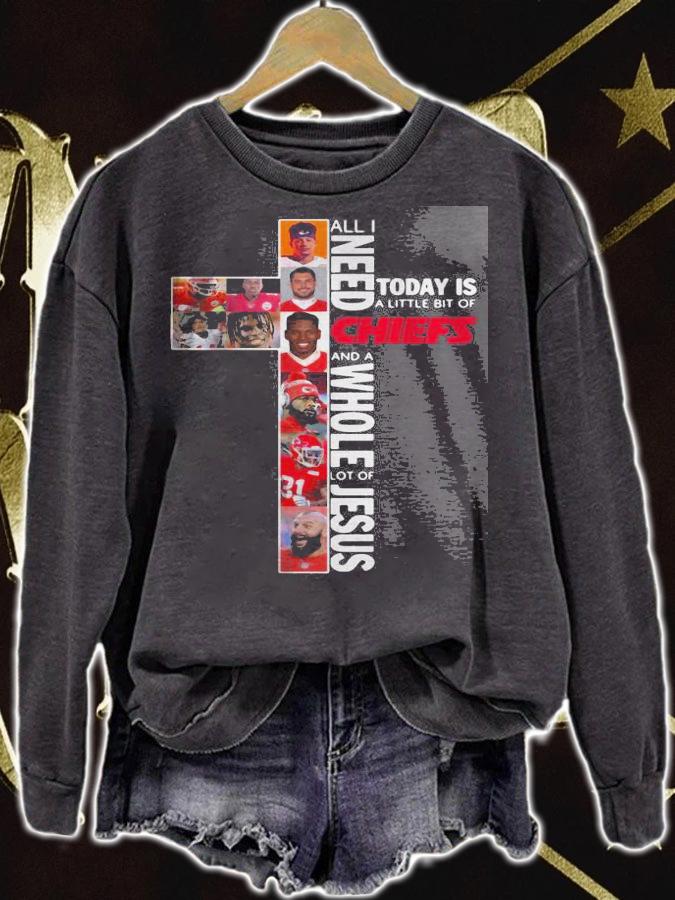 Need Today Little Bit Kansas City Chiefs Whole Lot Jesus t-shirt