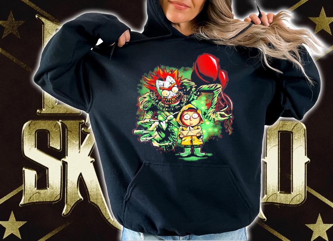 Pennywise IT X Rick and Morty Halloween t-shirt hoodie