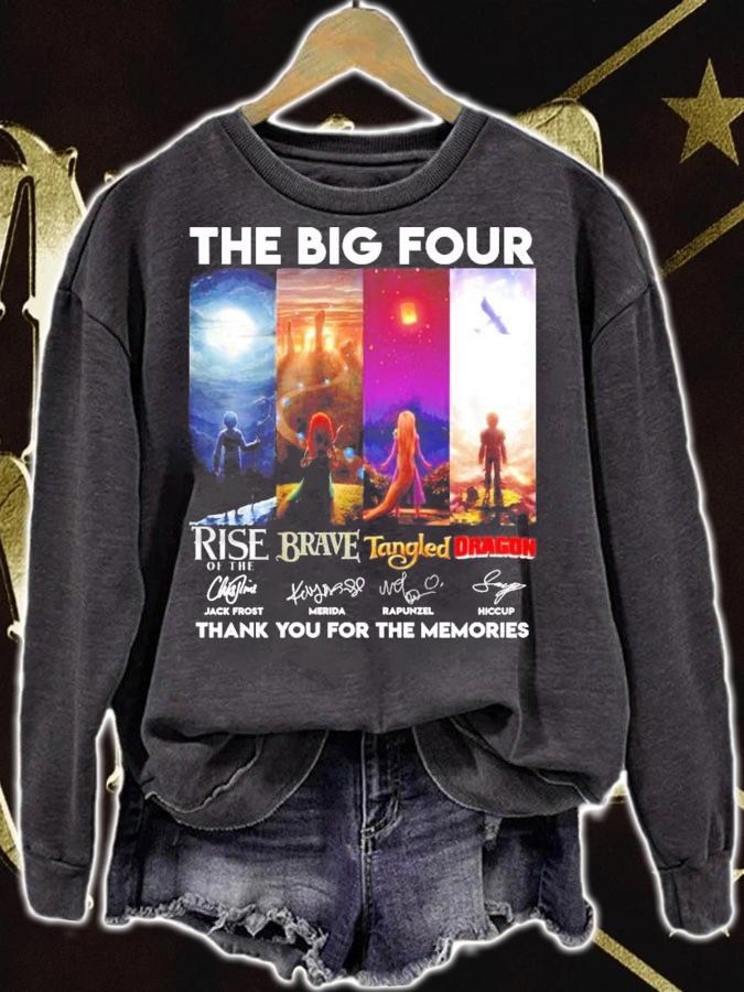 The Big Four Rise of the Brave Tangled Dragons thank you for the memories shirt sweatshirt