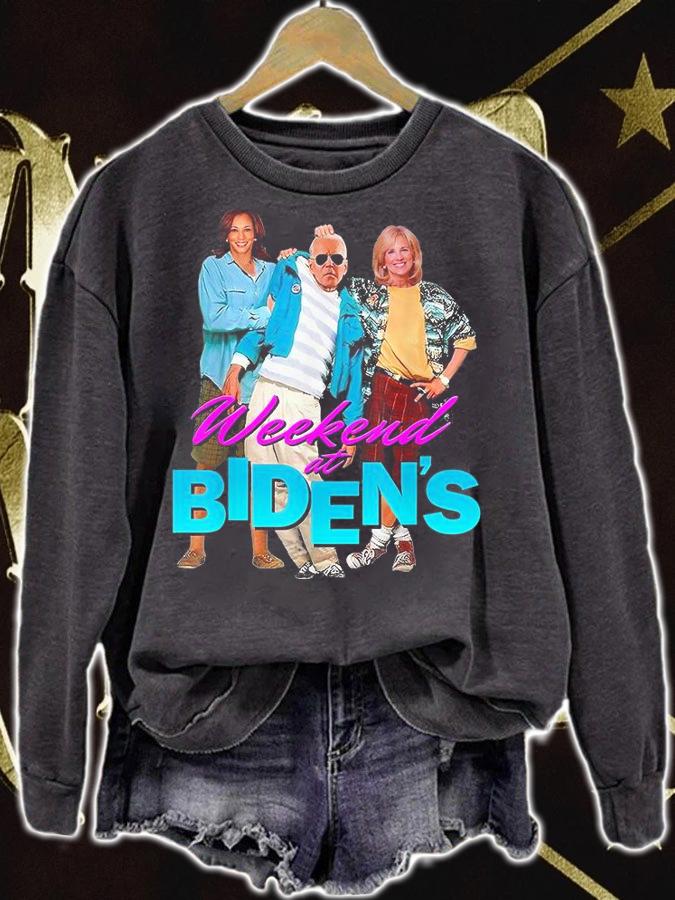 Weekend at Biden's and Kamala Harris and Dr. Jill Biden shirt sweatshirt