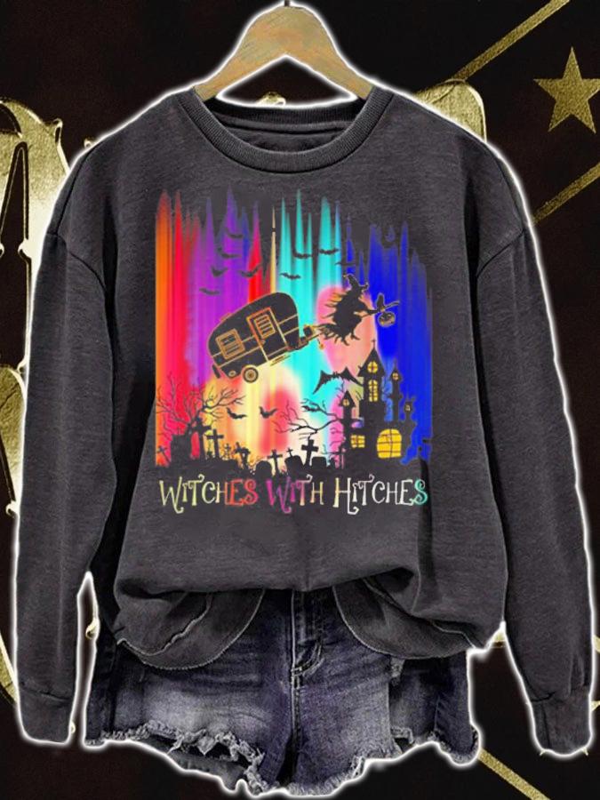 Camping Witches Hitches Halloween t-shirt