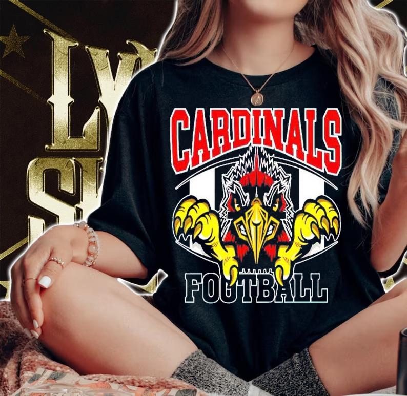 Cardinals Football Angry Mascot Transfer shirt woman shirt