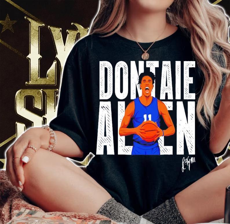 Dontaie Allen basketball signature shirt woman shirt