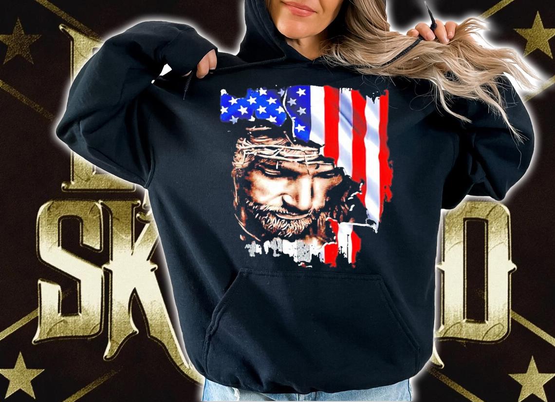 Love Jesus American flag shirt