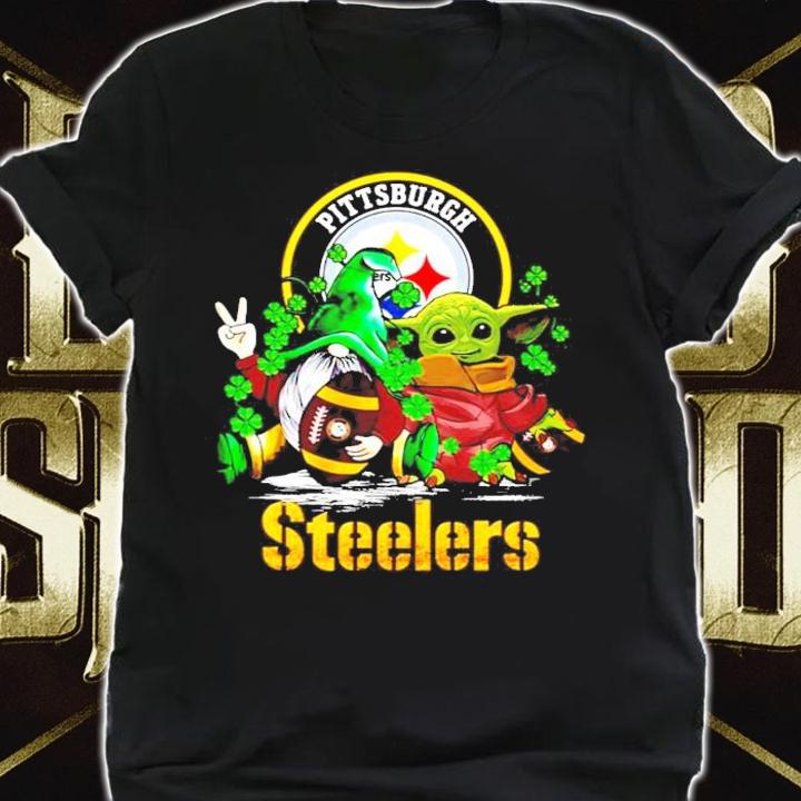 St.Patrick's day Gnome and Baby Yoda Pittsburgh Steelers shirt shirt