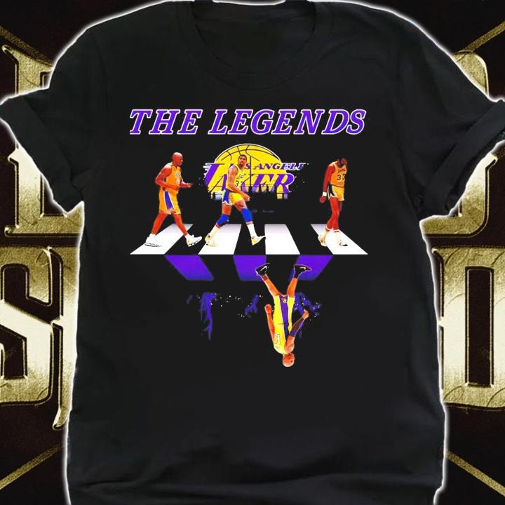 The Legends Los Angeles Lakers Abbey Road signatures shirt shirt