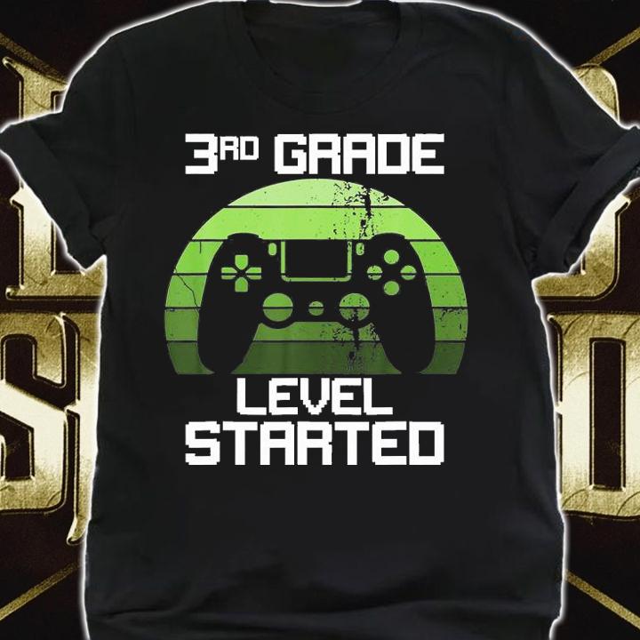 Top 3Rd Grade Level Started Gamer Back To School T-Shirt shirt