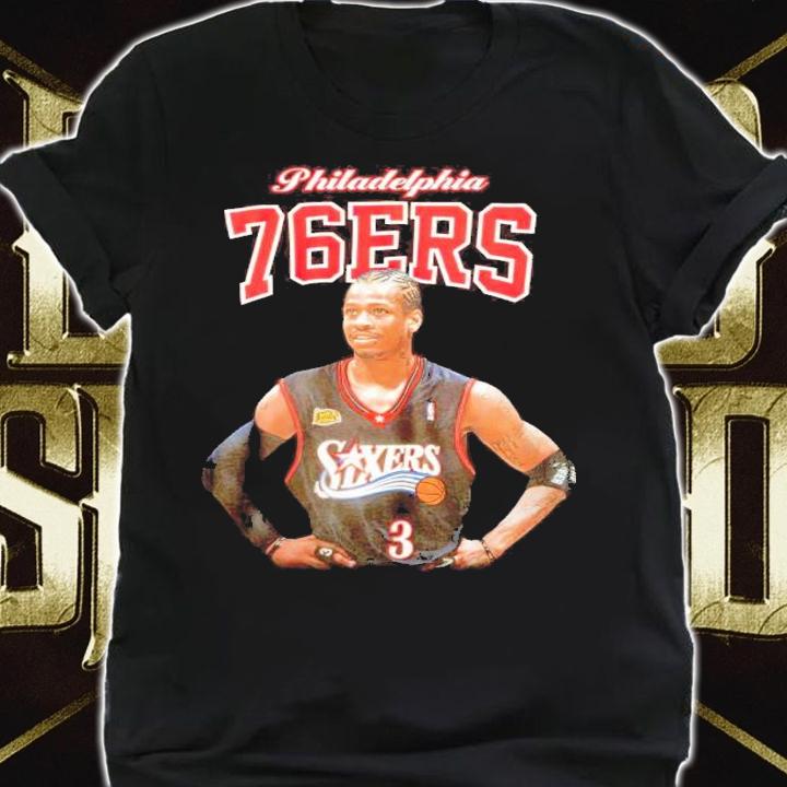 Allen Iverson Philadelphia 76ers Courtside shirt shirt