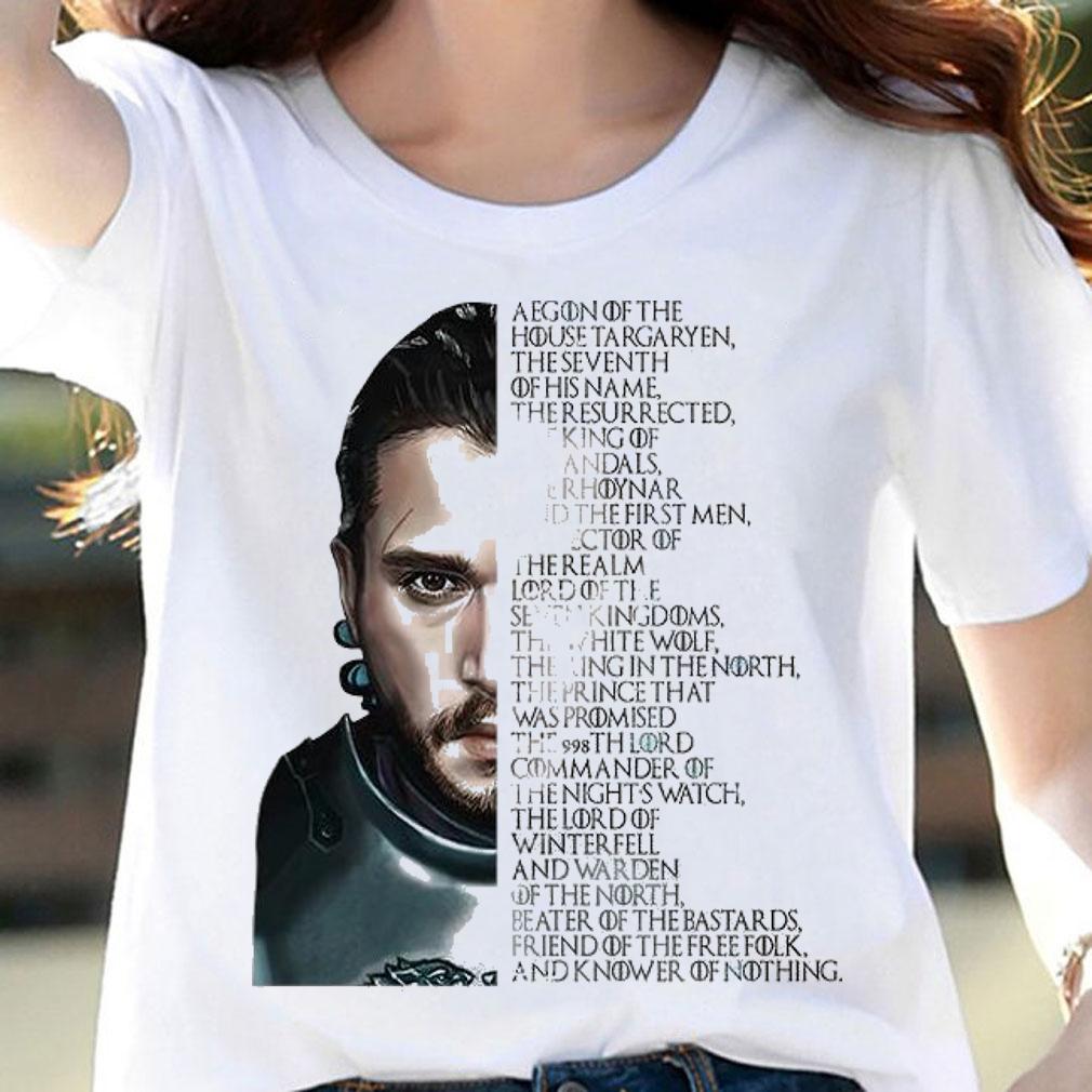 Best jon Snow Aegon of the house Targaryen the seventh of his name shirt