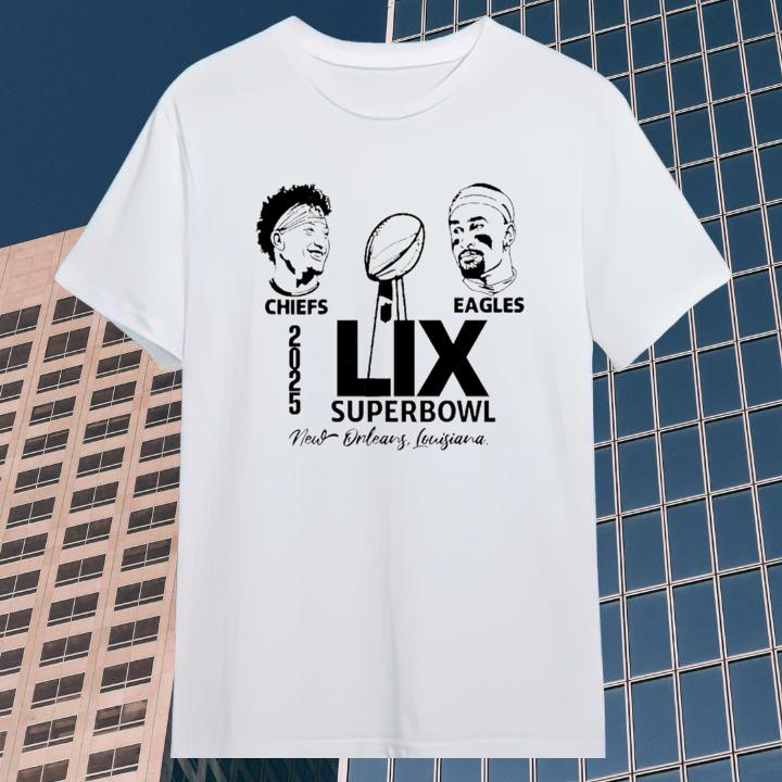 Patrick Mahomes Chiefs Jalen Hurts Eagles Super Bowl 2025 T-Shirt