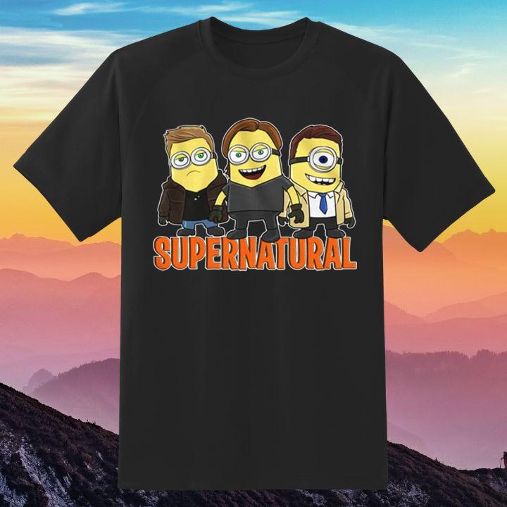 Supernatural Minions Dean Sam Castiel Parody Funny Shirt