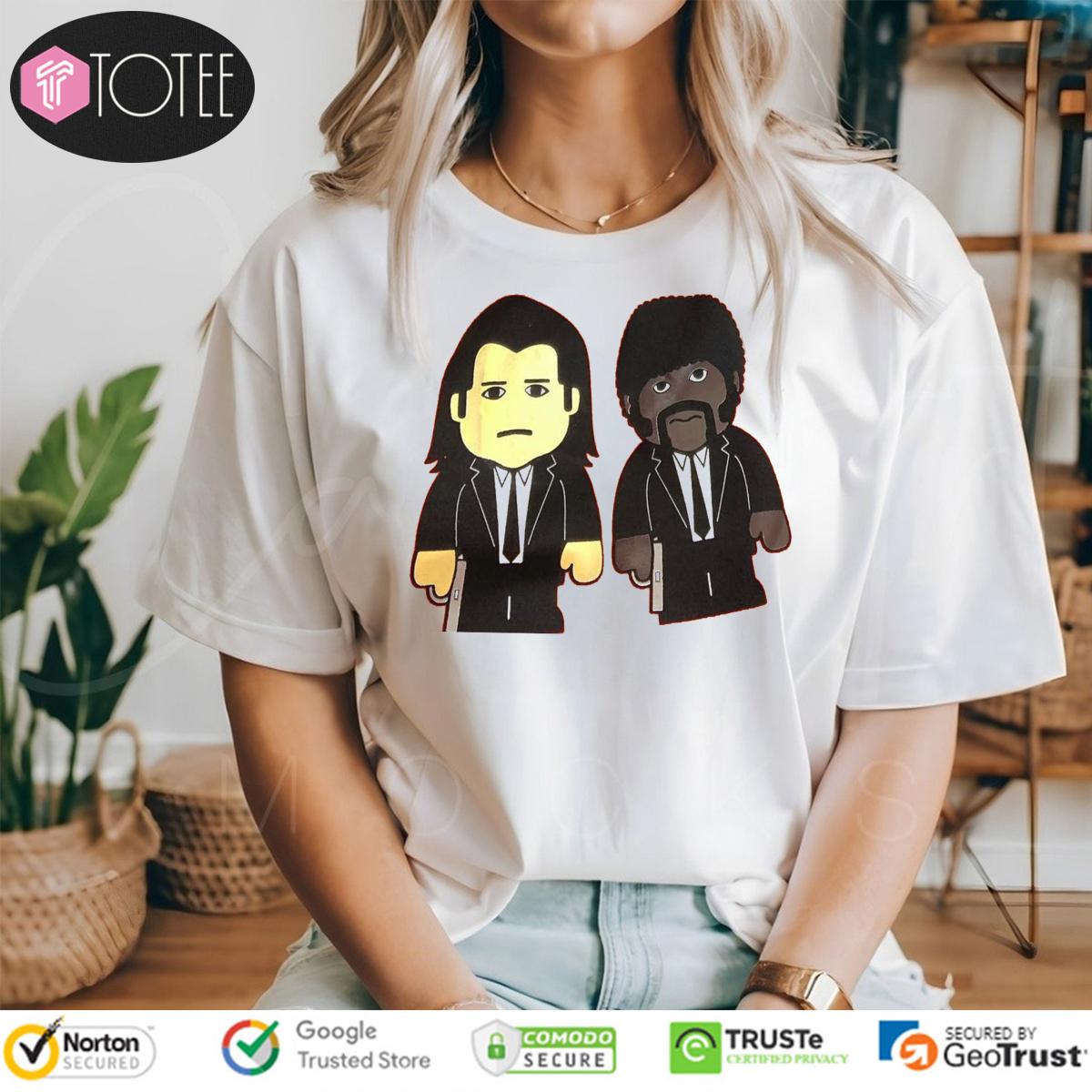 Samuel L. Jackson Pulp Fiction Jules And Vincent Version Lego T-Shirt